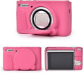 MUZIRI KINOKOO Case for Canon Powershot SX740/SX730 HS Digital Camera - Soft Protective Cover SX740 SX730 HS Camera Silicone Sleeve with Removable Lens Cover - Anti-Slip & Anti-Scratch - Rose Red by MUZIRIKINOKOO