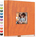 Artfeel Photo Album Self Adhesive Scrapbook Album for 3x5 4x6 5x7 8x10 Pictures,60 Pages Linen Cover with Display Window DIY Photo Book,Ideal Gifts for Family Travel Wedding Baby by Artfeel