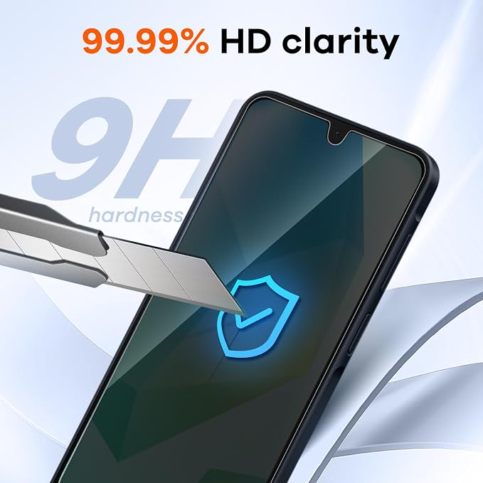 3+3 for Samsung Galaxy A16 5G Privacy Screen Protector Camera Protector | 9H Tempered Glass Cell Phone Protector Camera Lens Protector - Image 5