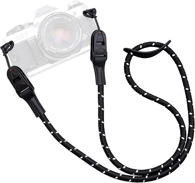VKO Camera Strap Rope Quick Release Neck Shoulder Straps for Photographers | Film SLR DSLR Cameras Vintage Cute QD Nylon Adjustable by VKO