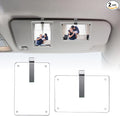 1797 Car Sun Visor Clip Photo Holders 2 Pack, Cute Personalized Gift for Dad Mom Husband Wife, Magnetic Acrylic Picture Frame fit Polaroid & Wallet Photos 4.72 x 3.15 inch by 1797
