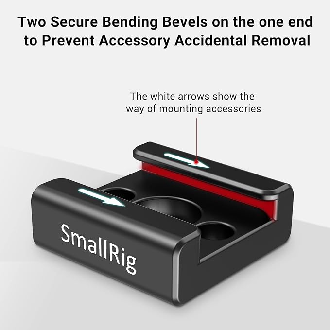 SmallRig Cold Shoe Mount (2pcs Pack) with 1/4"-20 Thread for Camera Cage Flash LED Monitor Microphone - 2060 | with 1/4"-20 Thread, for Camera Cage Flash LED Monitor Microphone - Image 3