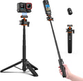 BRDRC Tripod for Insta360 X5 ACE Pro 2, 21” Selfie Stick Quick Release Extension Rod Mini Table Desk Portable Handle Grip Stand with Remote Controller for Insta 360 X5 X4 Air, ACE Pro 2 Accessories by BRDRC