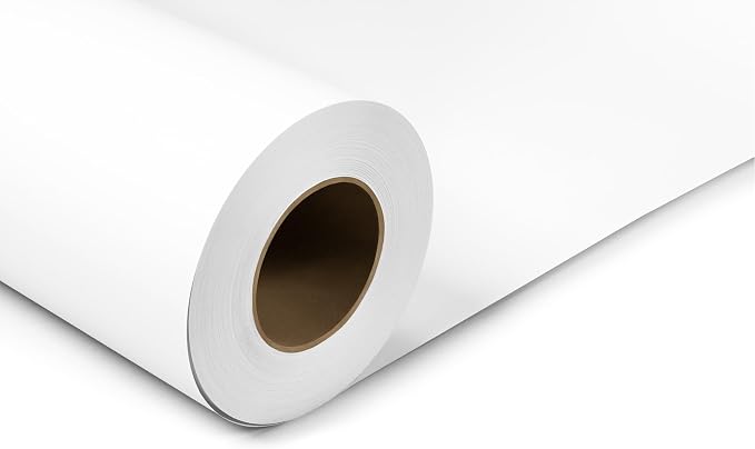Denny Mfg Seamless Paper Backdrop for Photoshoot, True White 107 in x 36 ft | Backdrop Roll, Matte Finish for Portraits, Product Photos and Video Shoots, Includes Free Roll Gaffer Tape (2 in x 13 ft) by DennyManufacturing