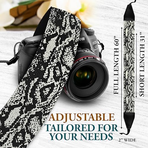 Art Tribute Custom Camera Strap Faux Sneakskin - Add Your Text and We Make It Especially For You Get Your Own Personalized Gift Camera Strap, No Shipping Cost! - Image 2