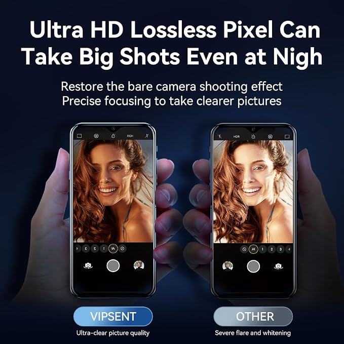 Camera Lens Protector for iPhone 15 Pro 6.1" ＆ iPhone 15 Pro Max 6.7",9H Tempered Glass，Ultra HD, Scratch Resistance Easy to Install，Case Friendly，[Does not Affect Night Shots] 3-Pack - Image 3