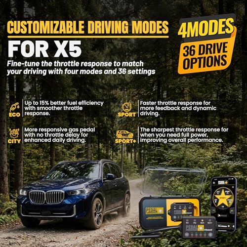 PEDAL COMMANDER for BMW X5 2001-2026 Throttle Response Controller - Anti-Theft, 4 Driving Modes, App Control, Throttle Controller Performance Upgrade, X5 Accessories - Image 5