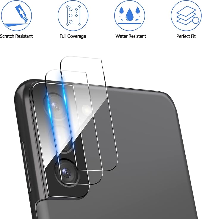 YWXTW 3 Pack for Samsung Galaxy S22 / S22 Plus Camera Lens Protector, 9H Tempered Glass, Anti Scratch, Ultra Thin - Image 3