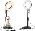 Desk Ring Light with Telescopic Stand, Travel Desktop Hola Light for Phone Selfie Laptop Zoom Video Calls Makeup Tiktok Reels Live Streaming by Mionondi