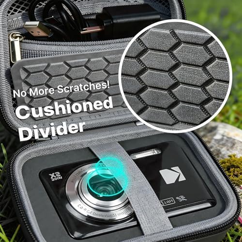Comecase Digital Camera Case for KODAK PIXPRO FZ55 FZ45 FZ53 FZ43,Dark Grey - Image 3