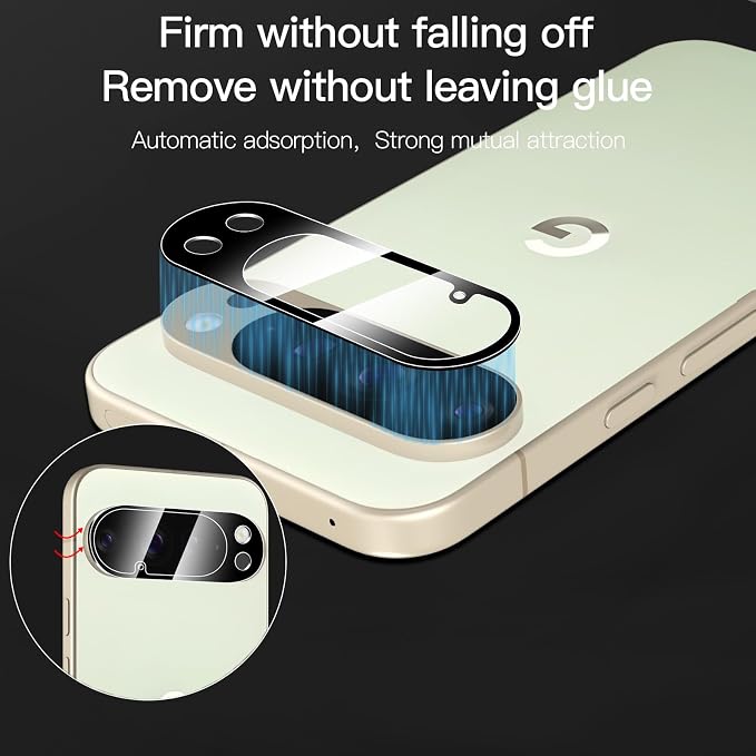 3 Pack Glass Screen Protector for Google Pixel 10 Pro XL[6.8 inch] + 3 Pack Pixel 10 Pro XL Camera Lens Tempered Glass Protector . 9H Hardness.Support Fingerprint Unlock.With alignment tools.Easy Installation - Image 4