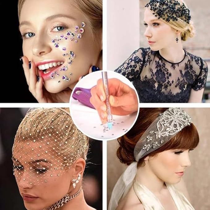 Jollin Hotfix Rhinestones Flatback Crystal Gems 7.2mm SS34, Rose Gold | 288pcs Hot Fix Crystals Glass Rhinestones for Bedazzling, Crafting, Clothes, Shoes & Accessories DIY Decoration - Image 2