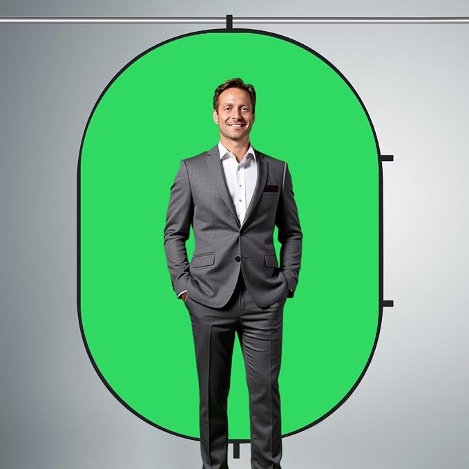 Kate Collapsible Pop-Up Blue Green Backdrop for Self-Tape Auditions 588 | Collapsible Backdrop 5'x6.5'Blue Green Portable Photography Background for Self-Tape Auditions, Professional Headshots - Image 6