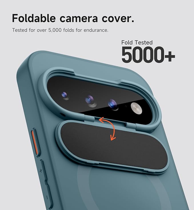 SURITCH for Google Pixel 11 Pro XL Phone Case, Compatible with MagSafe, Protective Cover with Camera Cover & Adjustable Metal Kickstand for Pixel 11 Pro XL 2026 -Lake Green - Image 3