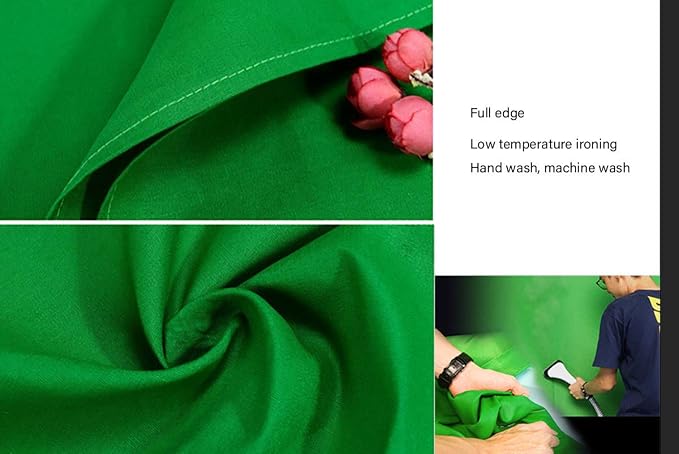 Green Screen Backdrop 10x12ft Photo Backdrop Chromakey Muslin Portrait Green Backdrop for PS Keying/Video Creation/Studio Portrait Shoots - Image 6