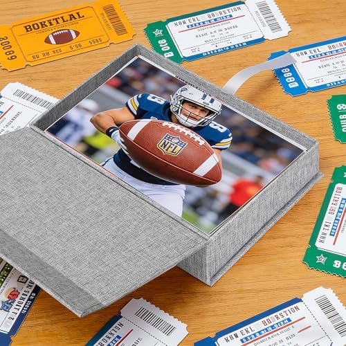 8x10 Photo Storage Box, Premium Linen Memory Box for Photos, Pictures, Certificates, Scrapbooking Supplies & Jewelry - Portable, Stackable Organizer for Home, Crafters & Collectors - Image 3