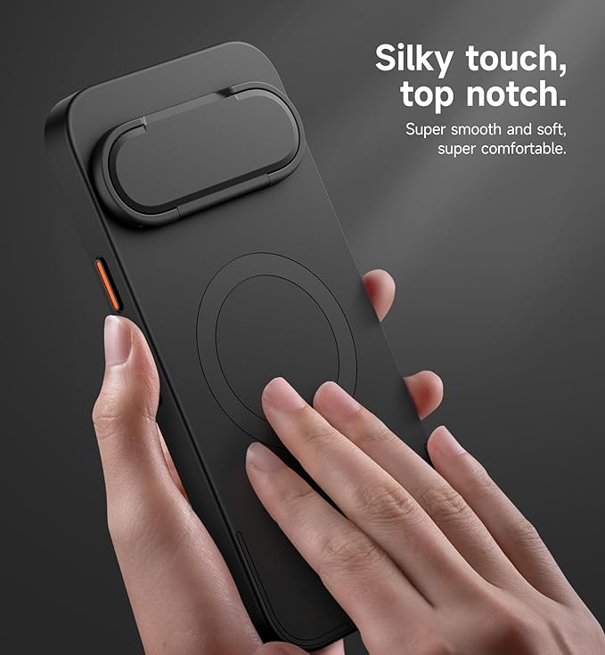 SURITCH for Google Pixel 10/10 Pro Phone Case, Compatible with MagSafe, Protective Cover with Camera Cover & Adjustable Metal Kickstand for Pixel 10/10 Pro 2025 -Black - Image 5