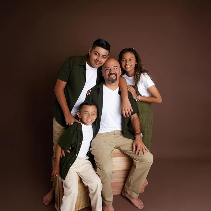 Kate Seamless Paper Backdrop for Photography, Party, Live Streaming, Brown Paper Roll (86''x32.8' Coco Brown) - Image 5