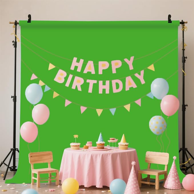 Green Photo Backdrop for Photoshoot Background Photography 10x20ft | Polyester, Chroma Key, Live Streaming, Zoom Video Studio, Online Courses - Image 2