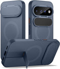 SURITCH for Google Pixel 11 Pro XL Phone Case, Compatible with MagSafe, Protective Cover with Camera Cover & Adjustable Metal Kickstand for Pixel 11 Pro XL 2026 -Dark Blue by SURITCH