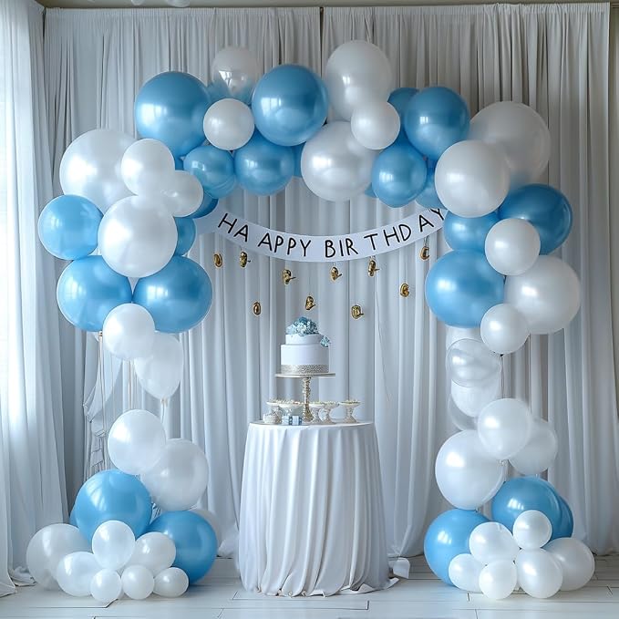 40x10ft Wrinkle Free White Backdrop Curtain for Parties Soft Fabric Drapes Wedding White Curtain Backdrop for Birthday Party Decorations Background for Photography 5x10ft, 8 Panels - Image 7