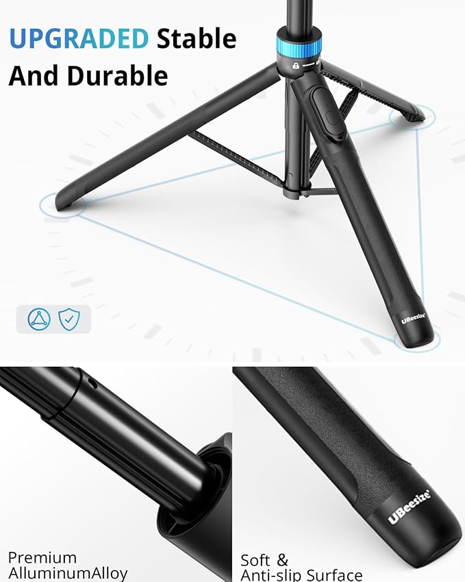 UBeesize 72" Phone Tripod - Tripod for iPhone & Selfie Stick with Phone Holder & Remote - Upgraded, Stable & Portable Stand for iPhone 17/16/15/14, Android, Cameras & Action Cams - Image 5