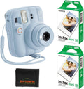 Fujifilm Instax Mini 13 Instant Film Camera (Frost Blue) with 20 Sheets Fujifilm Instax Mini Instant Film by FUJIFILM