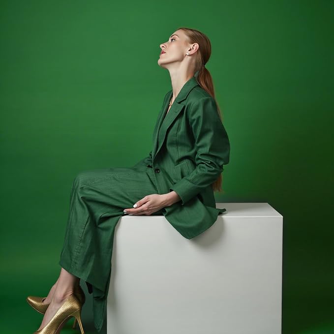 Kate Seamless Paper Backdrop for Photography Green Photo Backdrop Paper (106.8''x32.8' Stinger) - Image 4