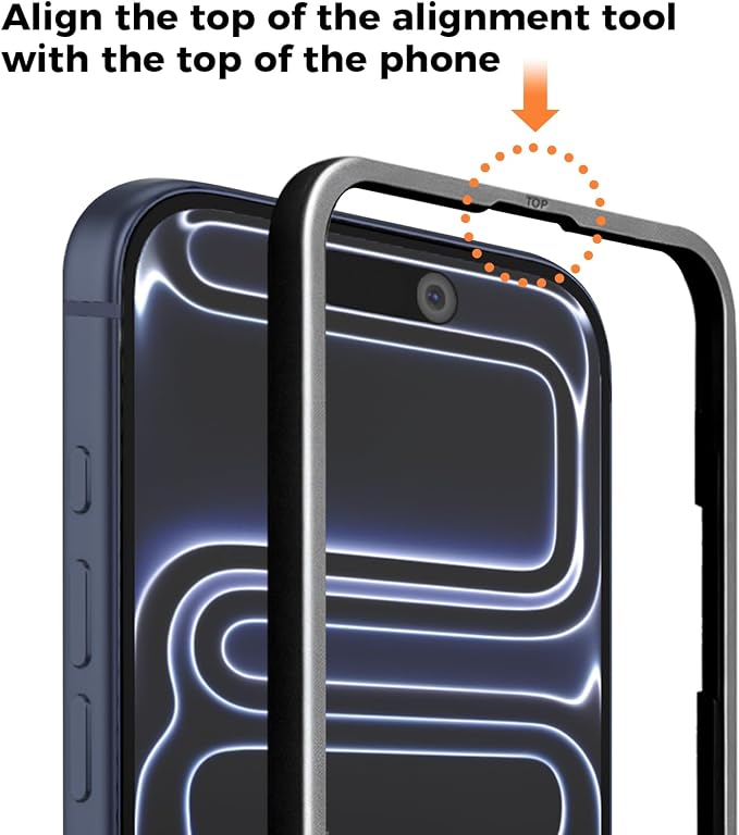 Screen Protector for iPhone 17 Pro Max 6.9-Inch +2 Pack Deep Blue Metal Camera Lens cover Protector - Image 5