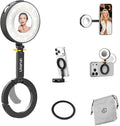 Ulanzi ML05 Magnetic Selfie Light, Mini Phone Light for iPhone Magsafe | 2500K-9000K Bi-color, Mirror & Phone Stand & Fill Lighting 3 in 1, For Selfies/TikTok/Zoom Call/Video Conference/YouTube by ulanzi