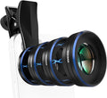 NEEWER Phone Macro Lens Kit, 4 Pcs Stackable Magnetic Closeup Lens Attachment Set with 17mm Threaded Clamp, Clip On Photography Accessories Compatible with iPhone Android Samsung, LS-87 by Neewer