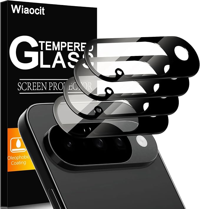 Wiaocit Tempered Glass Camera Lens Protector for Google Pixel 10 | 4 Pack, 9H Hardness, Ultra HD, Anti-Scratch, Case Friendly by Wiaocit