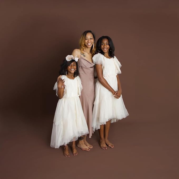Kate Seamless Paper Backdrop for Photography, Party, Live Streaming, Brown Paper Roll (86''x32.8' Coco Brown) - Image 3