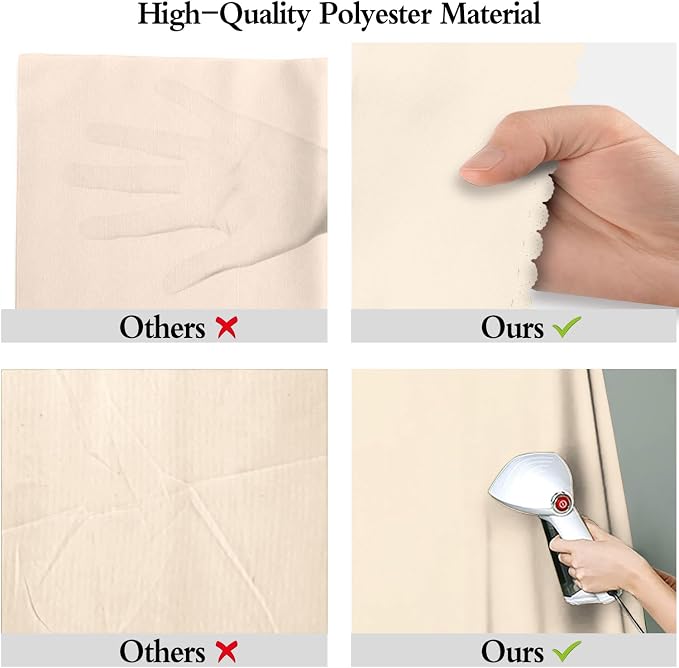 Cream Photography Backdrop for Photoshoot, Fabric 5x7ft | Polyester Studio Photo Backgrounds, Non Reflective, Easy to Hang, for Portrait Shoot, Product, Party Decor, Video Creation - Image 6