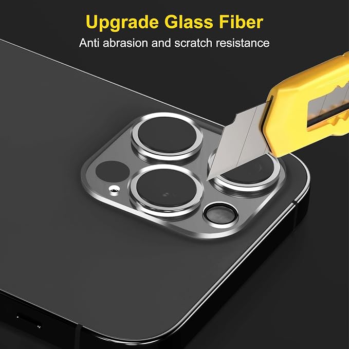 Camera Lens Protector (3 Pack) Compatible with iPhone 12 Pro Max Camera Lens Cover Protection, HD Clear Anti-Scratch - Image 3