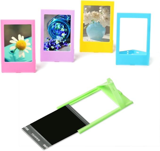 Instant Mini 12 Camera Accessories Compatible with Fujifilm Instax Mini 12 Camera Include Case/Album/Wall Hang Frames/Film Frames/Border Stickers/Corner Stickers (Pastel Blue) - Image 4