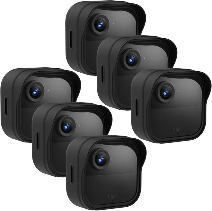 Silicone Case Cover for Blink Outdoor 4 (4th Gen)/Blink Outdoor 2K+, Weatherproof Silicone Cover Skin Provides Full Camera Protection, for All-New Blink Outdoor 4 Home Security Camera/2K+ (6Pack) by Unknown
