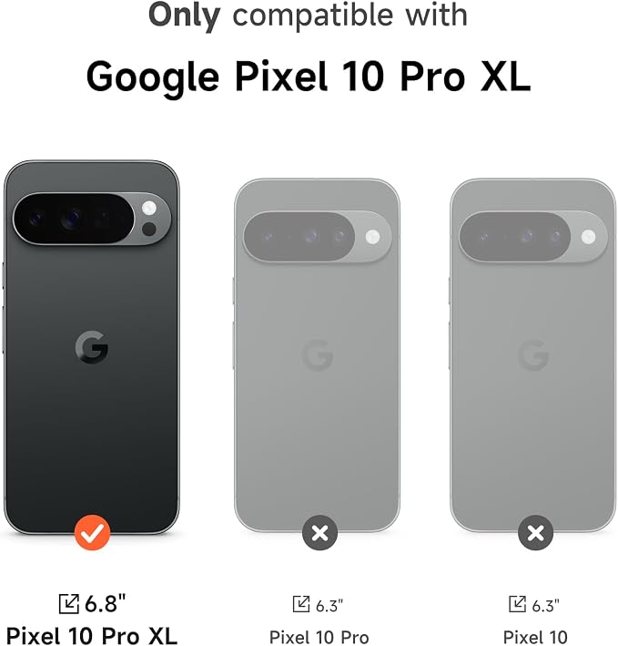 SURITCH for Google Pixel 10 Pro XL Case with 360° Rotatable Hand Strap Phone Grip Holder & Invisible Kickstand & Slide Camera Cover, Protective Cover for Pixel 10 Pro XL -Dark Purple - Image 2