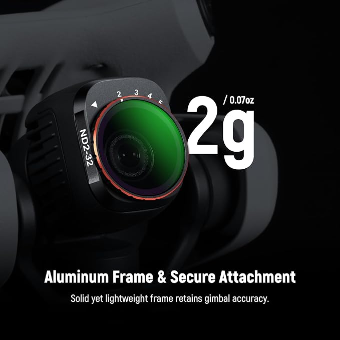 NEEWER Variable ND Filter Compatible with DJI Mini 4 Pro, ND2-32 1-5 Stops Snap On Multicoated HD Optical Glass Metal Slim Frame Drone Camera Lens Accessories for Aerial Photography Video Recording - Image 5