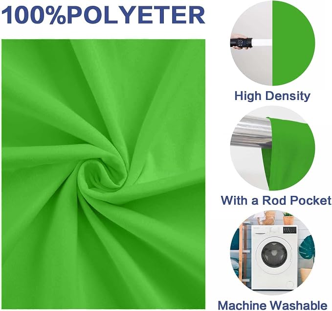 Green Photo Backdrop Professional Photography Background Polyester 5x7ft | Seamless Design eliminates Wrinkle Portrait Photography Wedding Dark Theme Decorations - Image 4