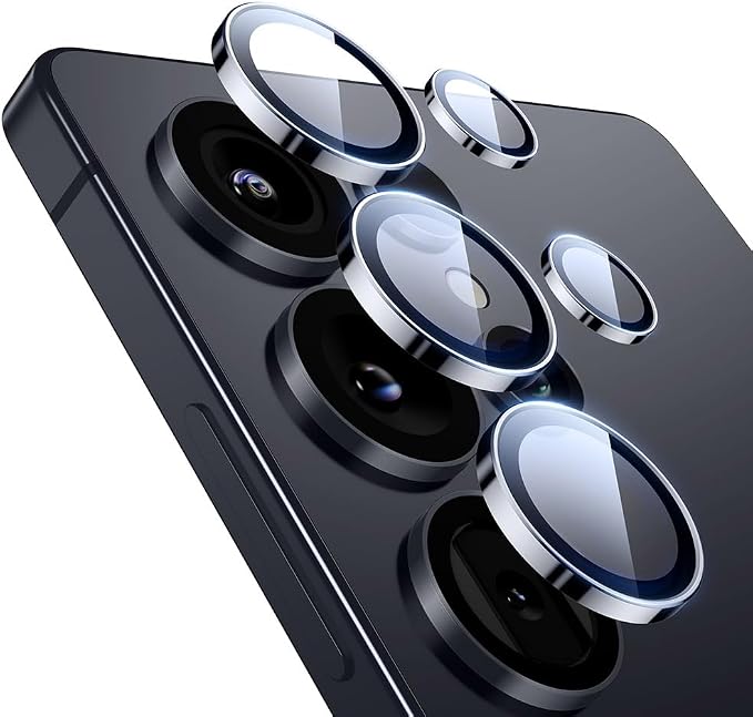 ESR for Samsung Galaxy S25 Ultra Camera Lens Protector, 2 Pack, Black | Individual Camera Cover, 9H Tempered Glass, Original Camera Clarity, Scratch-Resistant, Case Friendly by Unknown