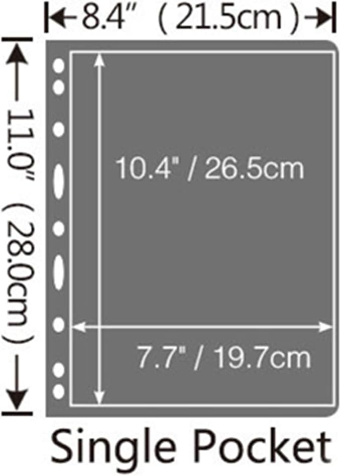 MUDOR Stamp Pages for Stamp Collection Album Binder Book, 10 Sheet 1 Row | 1 Pocket Stamp Sleeves for Collectors ,Stamp Collecting Sheets Supplies,Professional Pack - Image 3