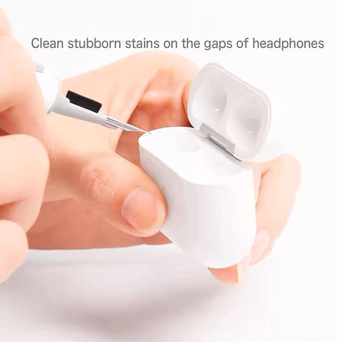 Cleaning Kits for Airpods Pro 1 2 3 Multi-Function Cleaner Pen Soft Brush for Bluetooth Earphones Case Cleaning Tools for iPhone 16 15 Pro Max Lego Camera Lens (White). - Image 2