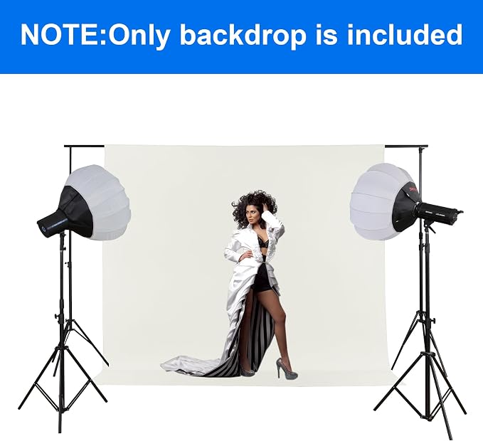 Joccun 7X10FT Ivory Backdrop Background for Photography,Polyester Backdrop Curtain Background Screen for Photography,Photoshoot,Video Recording,Studio(7X10ft,Ivory) - Image 7