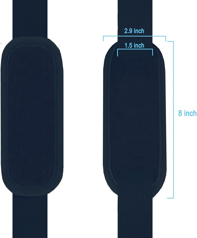 Shoulder Strap, Durable 55" Universal Replacement Laptop Shoulder Strap, Adjustable Comfortable Belt with Metal Hooks for Briefcase, Computer Messenger Bag, Laptop Case Luggage/Duffel/Camera, (Blue) - Image 4