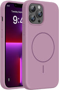 miracase Magnetic for iPhone 13 Pro Max Case, [Soft Anti-Scratch Microfiber Lining], Compatible with MagSafe, Liquid Silicone Shockproof Drop Protection Phone Case for 13 Pro Max, Blackcurrant by Miracase