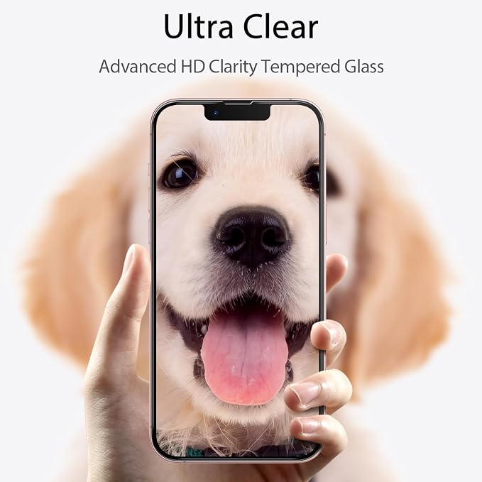 3 Packs Screen Protector for iPhone 16e / iPhone 14 / iPhone 13/13 Pro with Tempered Glass,Touch Sensitive and Case Friendly - Image 9