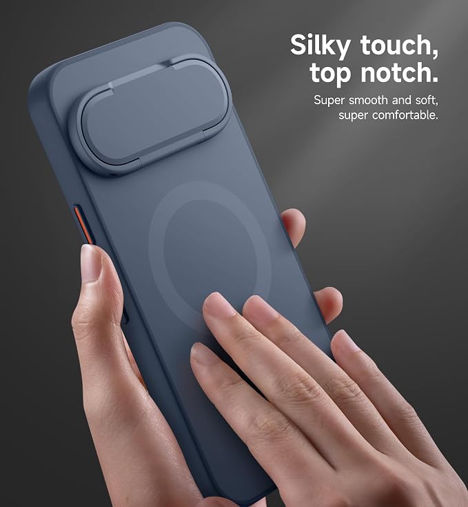 SURITCH for Google Pixel 11 Pro XL Phone Case, Compatible with MagSafe, Protective Cover with Camera Cover & Adjustable Metal Kickstand for Pixel 11 Pro XL 2026 -Dark Blue - Image 4