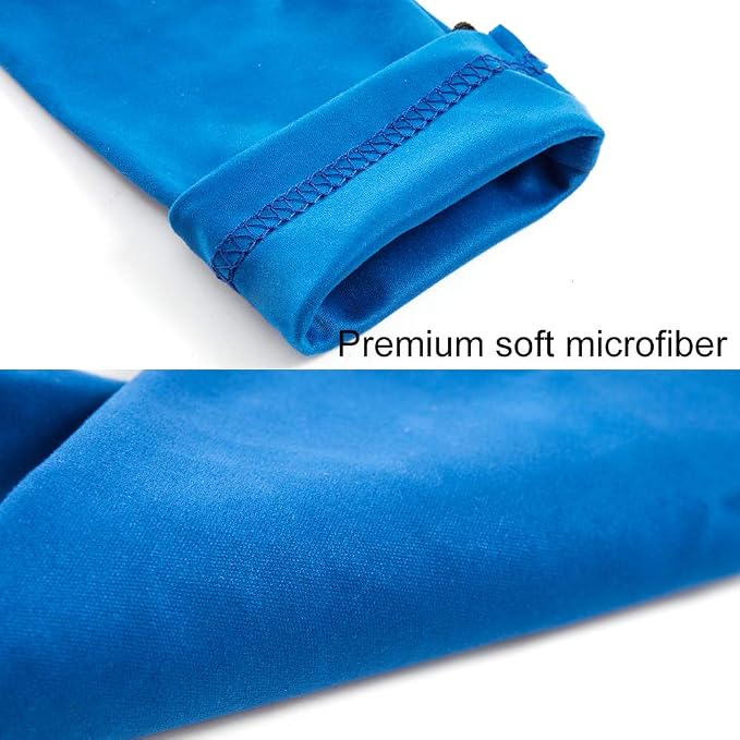 TRIUMPH VISION Glasses Case Soft Eyeglass Case Sunglass Pouch Cloth 3 Pack | Thick Microfiber Pouch Drawstring Pouch Eye Glass Bag Sunglasses Sleeve Storage, Lens Protection Cover,Cleaning Lens Screen - Image 2