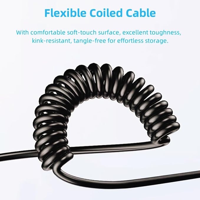 2.5mm to K1 Camera Shutter Release Cable Remote Control Cord for PENTAX | Wired Spring Coiled Remote Control Connect Cord for 645Z 645D K1 K3 K5 K5 II K30 K50 K500 K7 & more, Stable transmission - Image 4